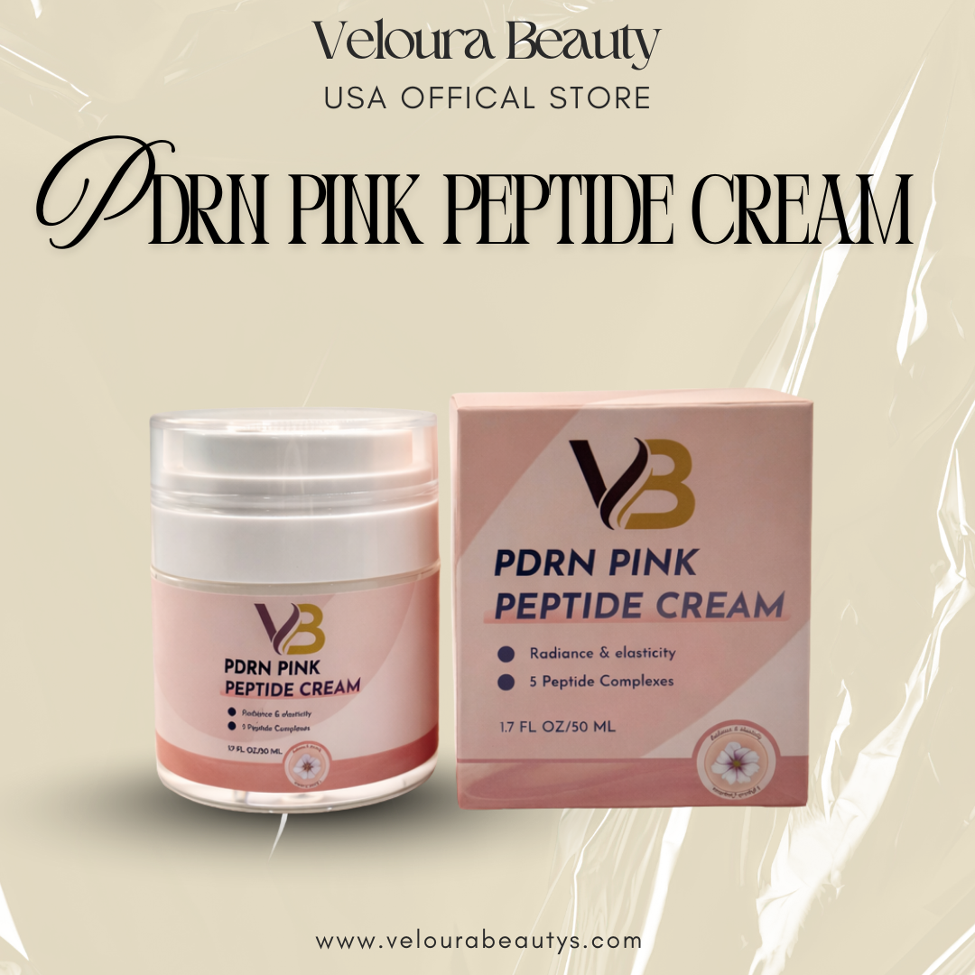 Veloura PDRN Pink Peptide Cream – Anti-Aging Moisturizer for Firming, Hydration & Skin Repair